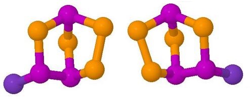 Two enantiomers